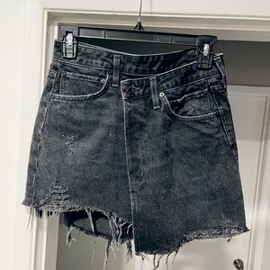 AGOLD Criss Cross Black Denim Skirt size24